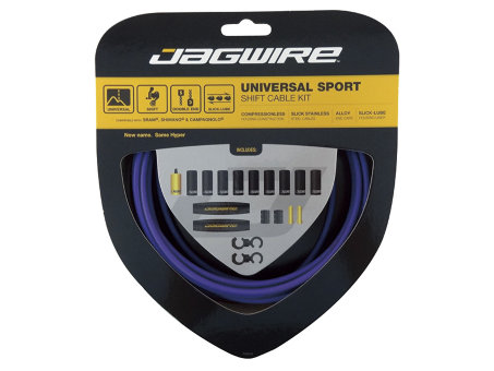 Комплект тросов с оболочками для переключателей JAGWIRE Universal Sport Shift purple
