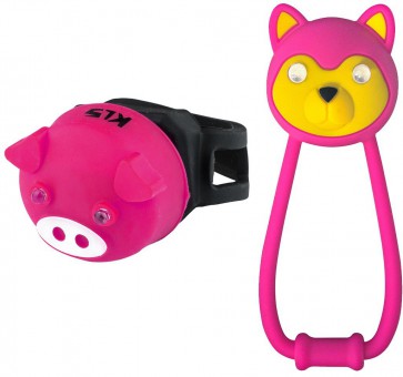 Комплект освещения KLS ANIMAL розовый: силиконовые фонарики TEDDY+PIGGY DCAЕ230