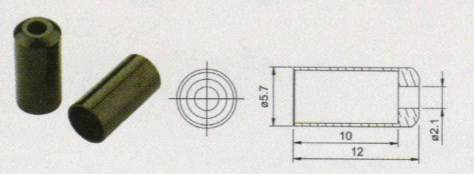 Комплект наконечников оболочки тормозного троса JAGWIRE Br