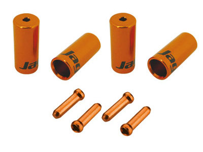 Комплект наконечников оболочек и тросов JAGWIRE orange 6х5 мм 10х4,5 мм