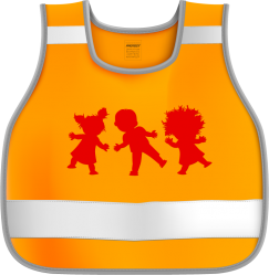 Детский сигнальный жилет Covaprotect orange L/XL