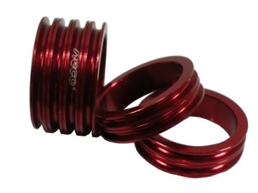 Кольцо проставочное NECO 15 мм красное