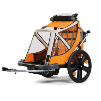 Детский прицеп для велосипеда BELLELLI B-TRAVEL оранжевый