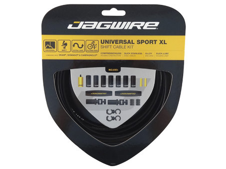 Комплект тросов с оболочками для переключателей JAGWIRE Universal Sport Shift XL black