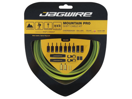 Трос переключения JAGWIRE комплект Mountain Pro Shift, с пятислойной усиленной оболочкой, зеленый