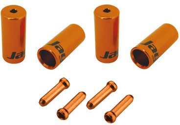 Комплект наконечников оболочек и тросов JAGWIRE orange 6х5 мм 10х4 мм